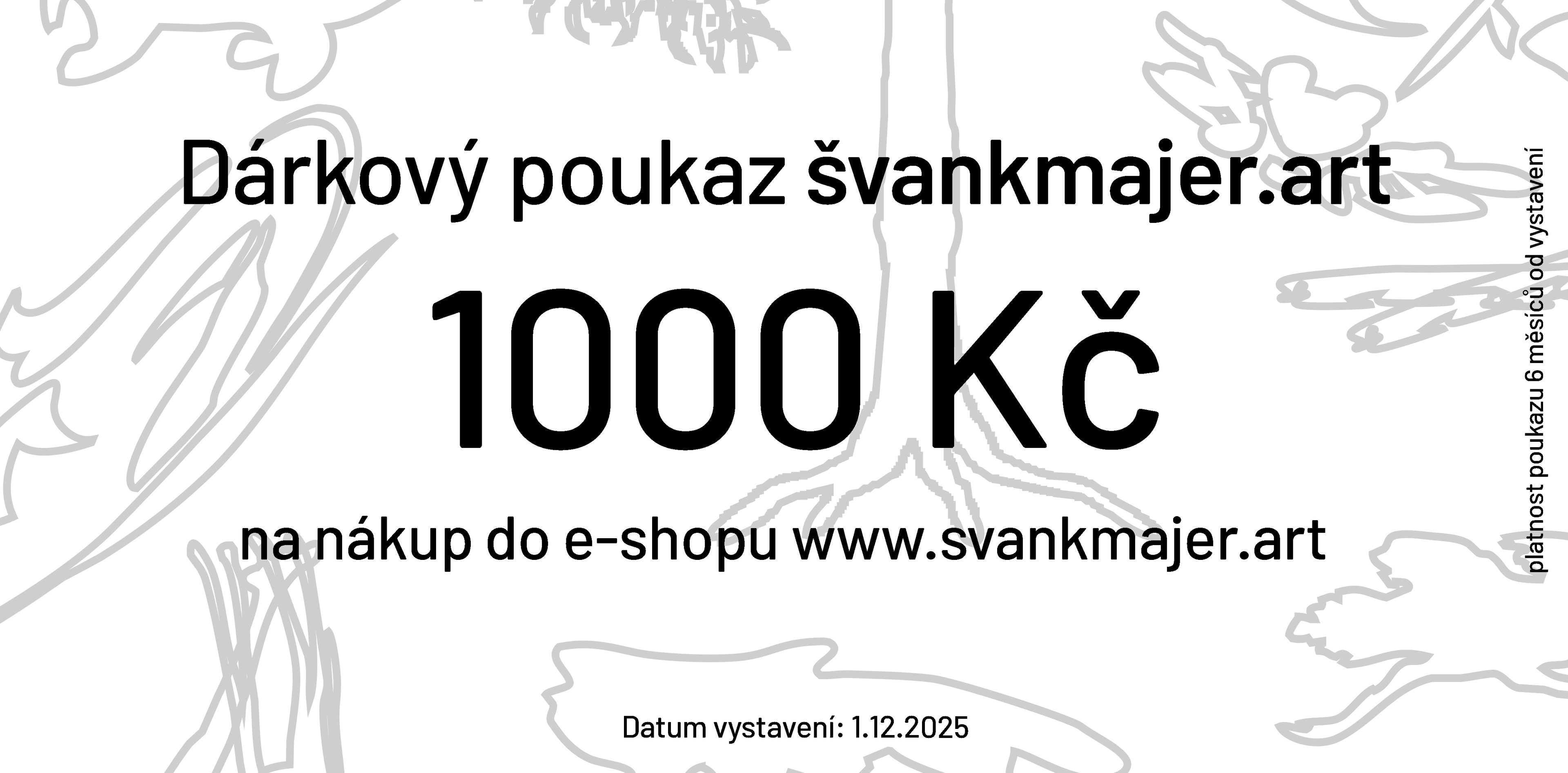 Gift voucher for CZK 1,000